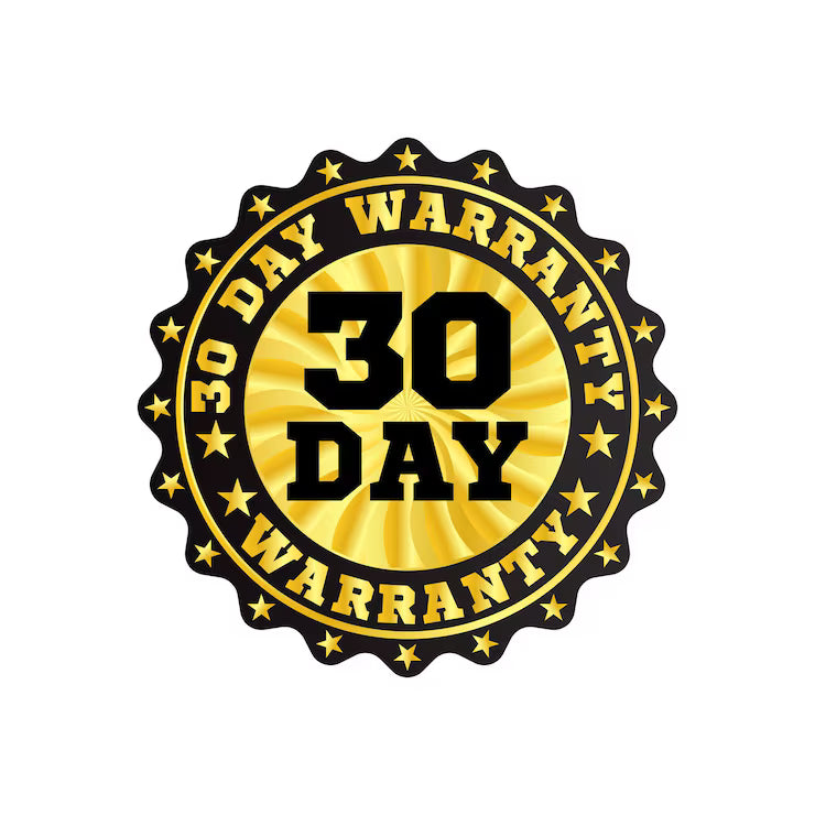 30 Day Warranty Guaranteed